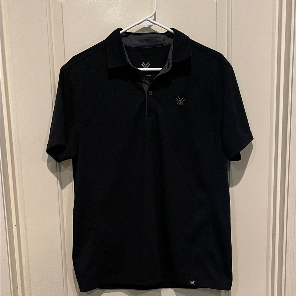 Men's Vortex Black Performance Polo - image 1